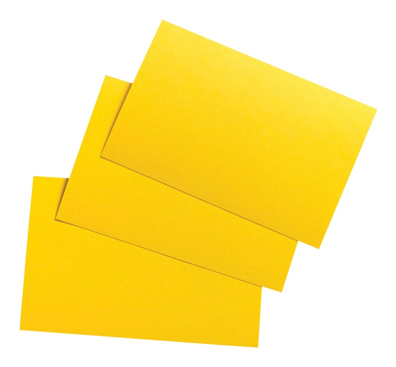 School Smart Unruled Index Cards, 4 x 6 Inches, Canary, Pack of 100 - Image 2